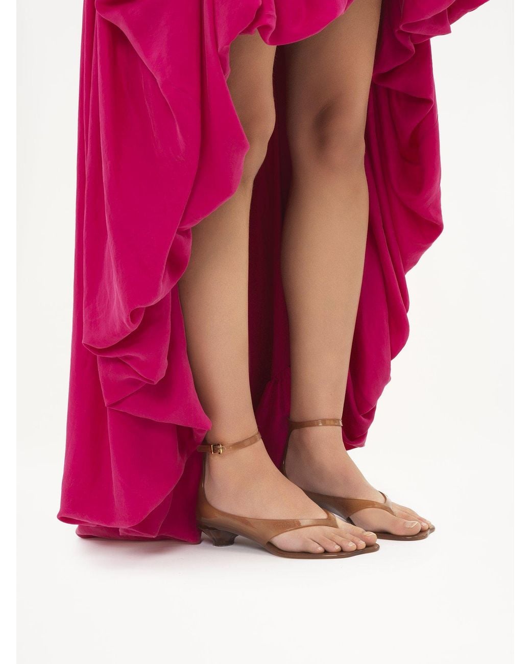Chloé Pink Chloé Jelly Buckled Heeled Sandals