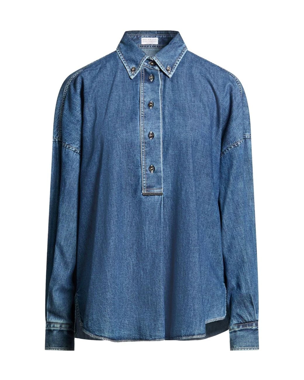 Brunello Cucinelli Blue Medium Denim Shirt