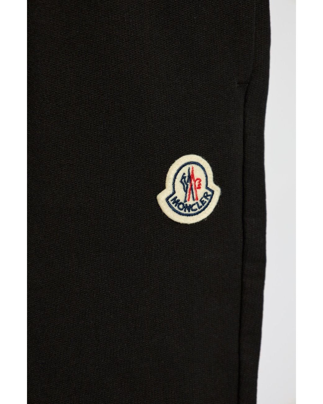 Moncler Black Logo Patch Drawstring Track Pants