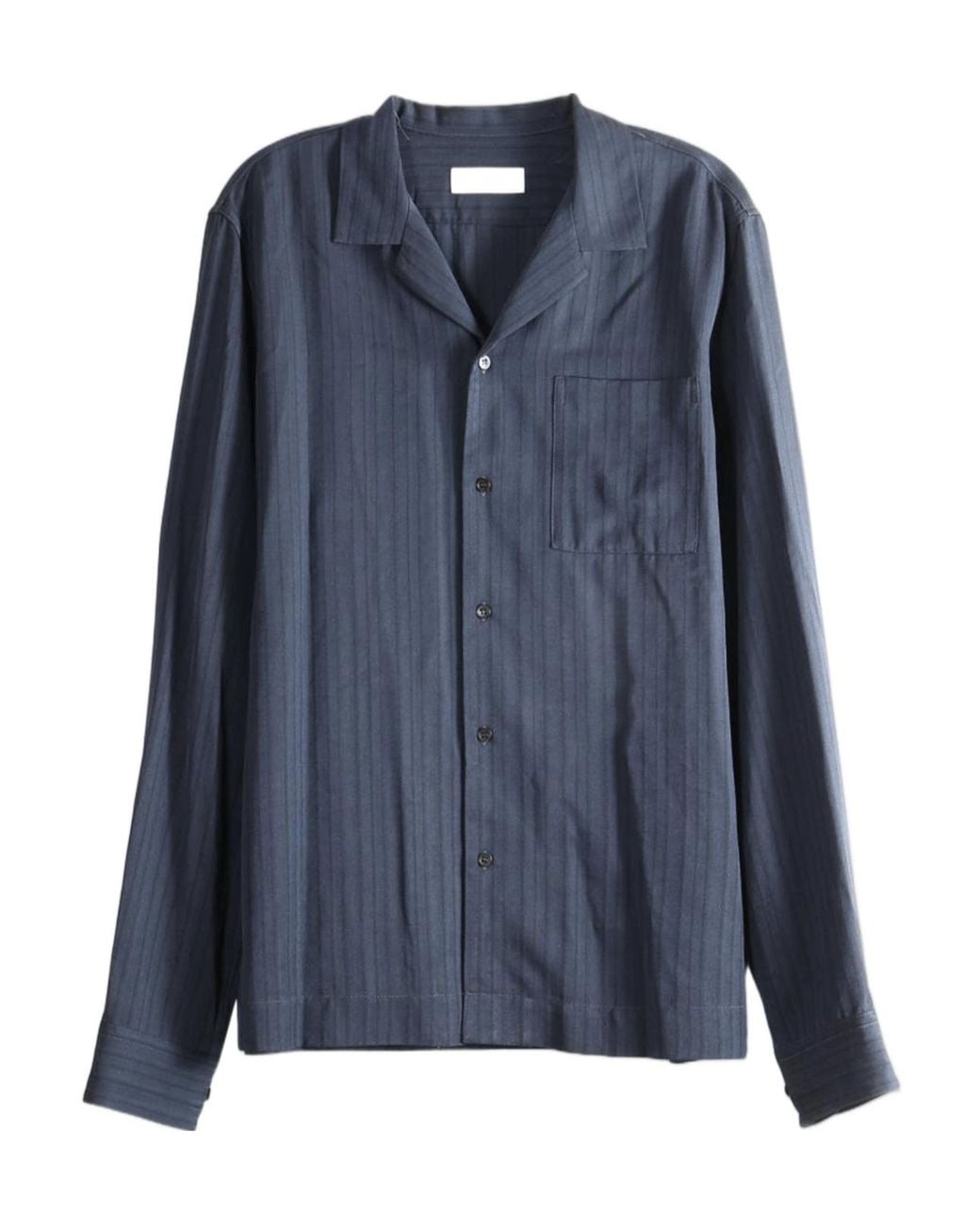 Dries Van Noten Blue Striped Fluid Jacket for men