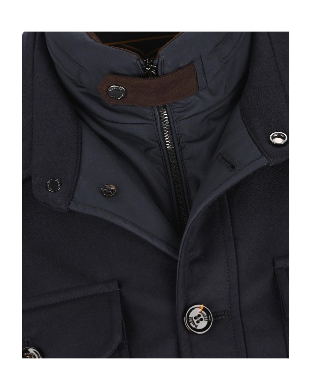 Moorer Blue Field Pocket Jackets for men