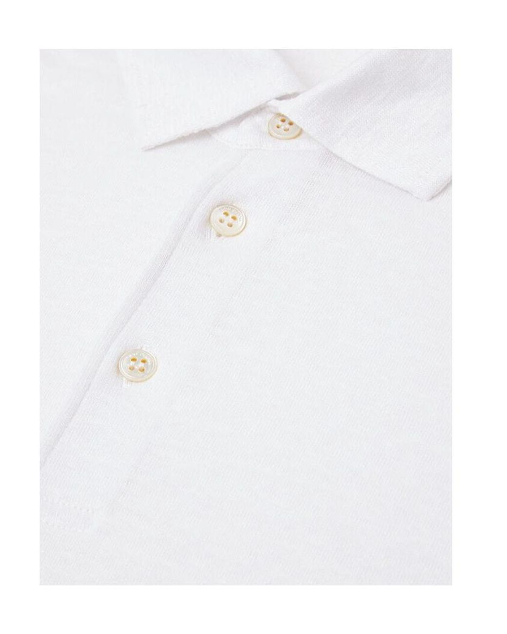 Loro Piana White Gargano Polo Shirt for men