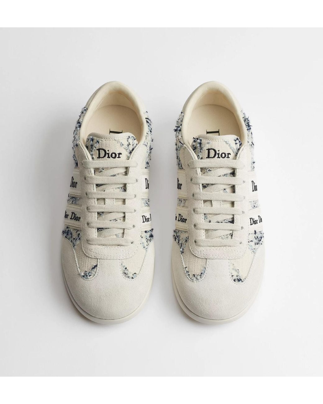 Dior White Ribbon Sneaker