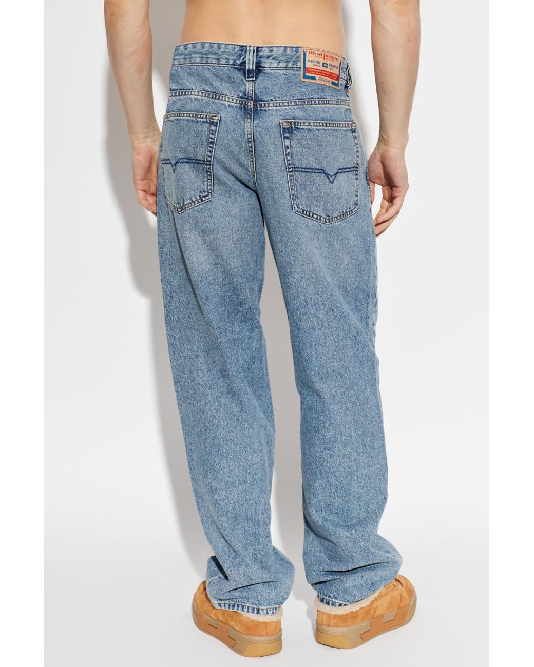 DIESEL Blue 2001 D Macro Straight-Leg Jeans for men