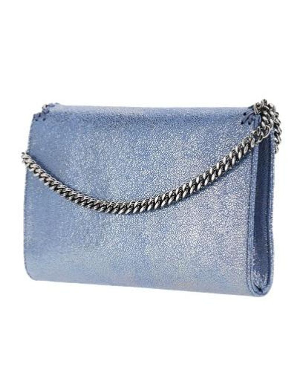 Stella McCartney Blue Falabella Mini Shoulder Bag