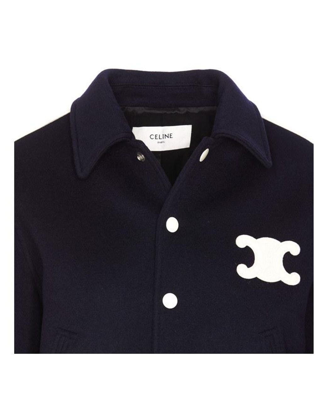 Céline Blue Triomphe Teddy Jacket