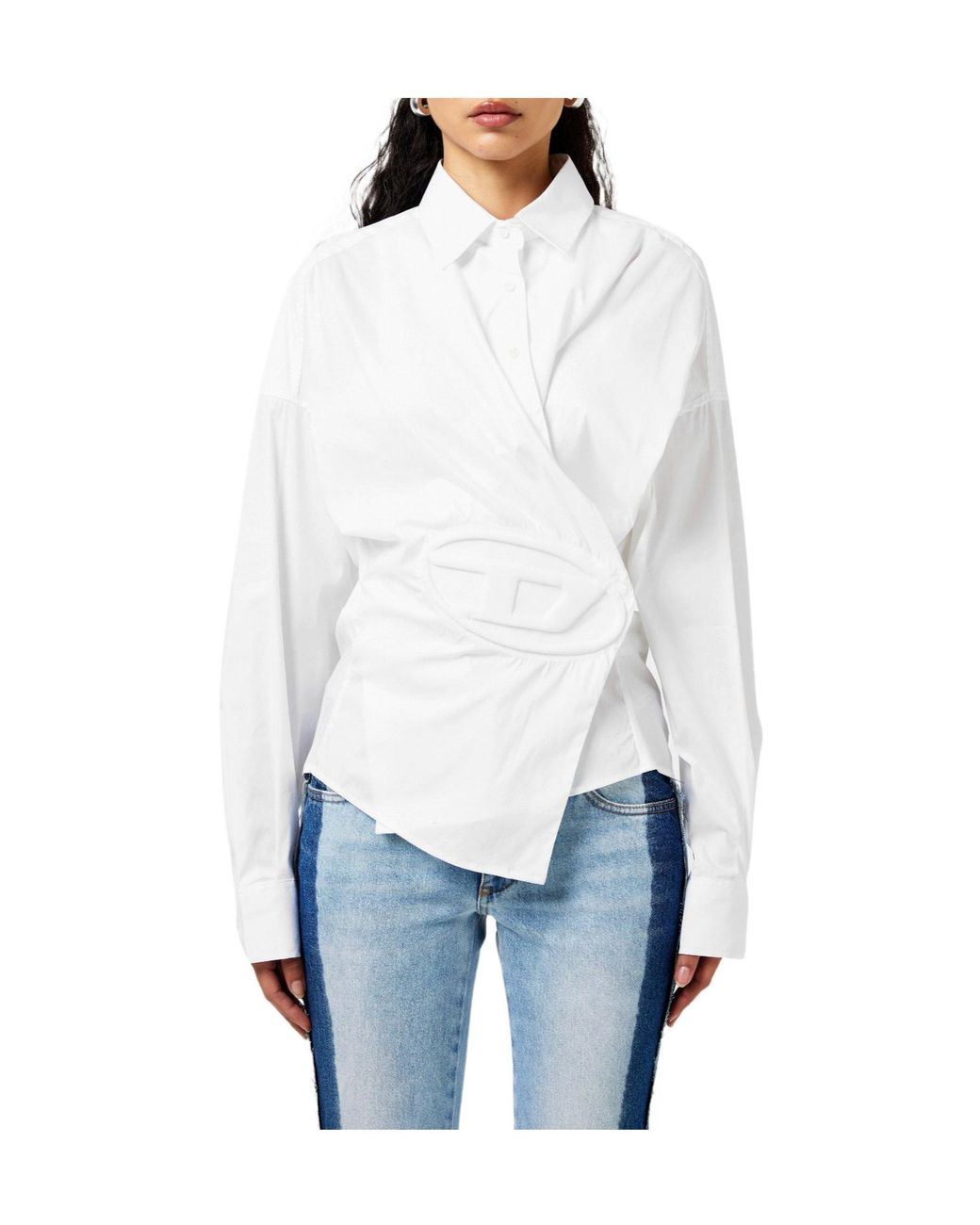 DIESEL White Minimalist Loosefit Shirt