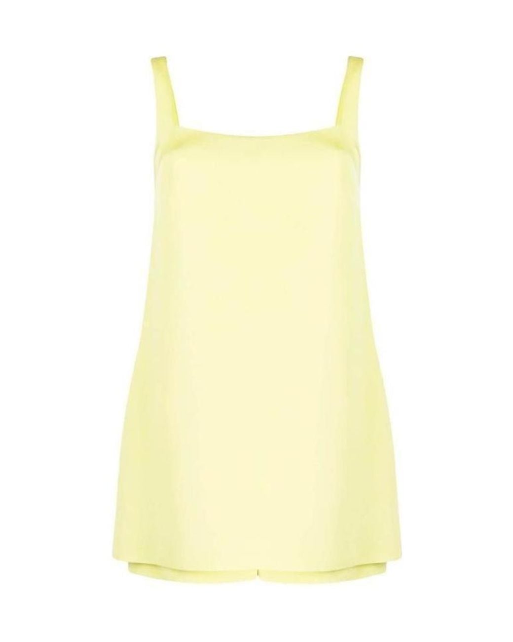 Valentino Yellow Sleeveless Playsuit