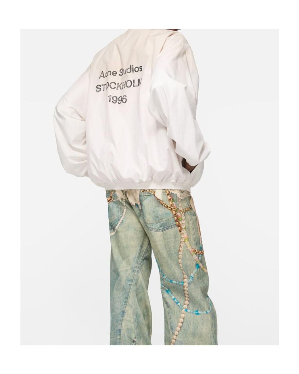 Acne White Jacket for men