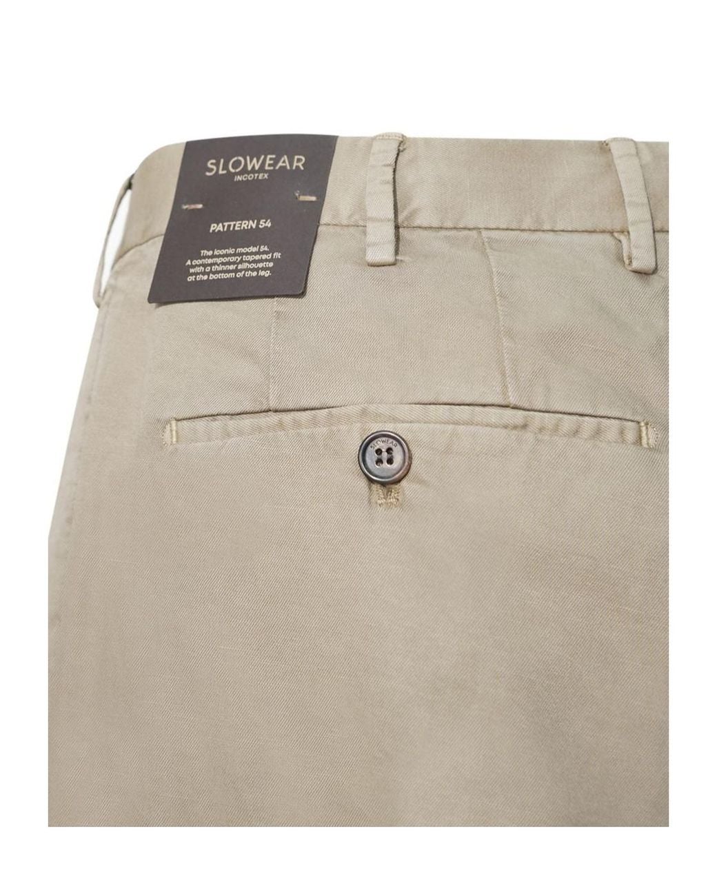 Incotex Gray Pattern 54 Pleated Pants for men