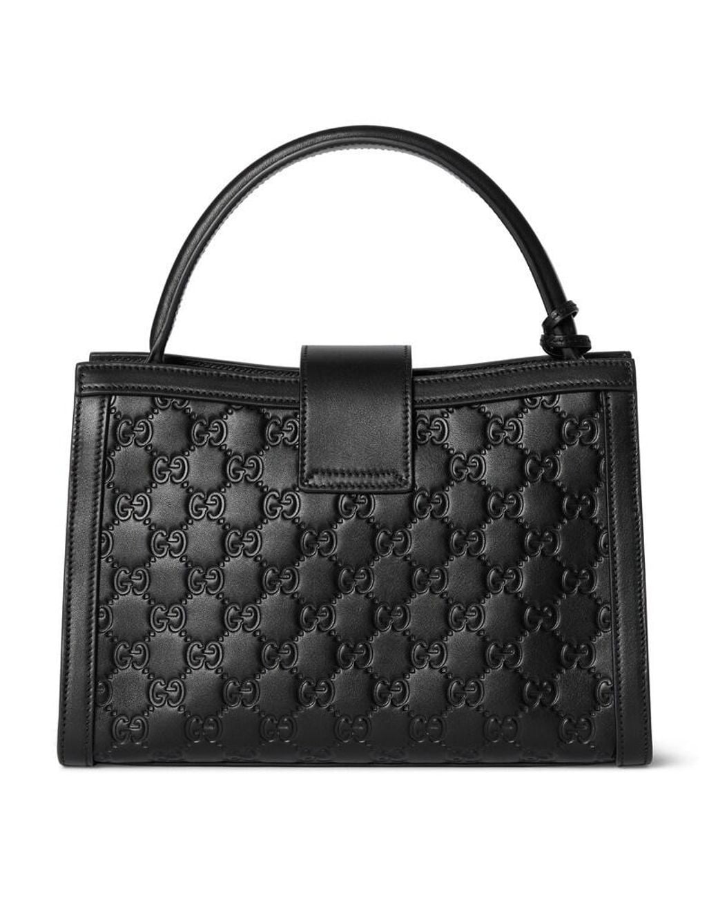 Gucci Black Padlock Medium Top Handle Bag