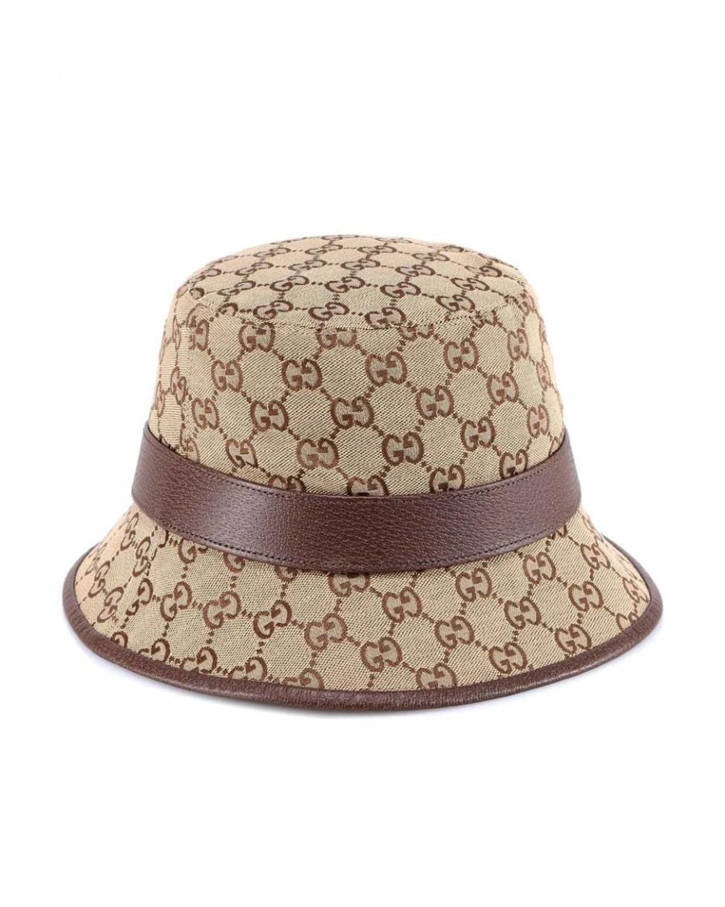Gucci Natural Gg Monogrammed Fedora Hat for men