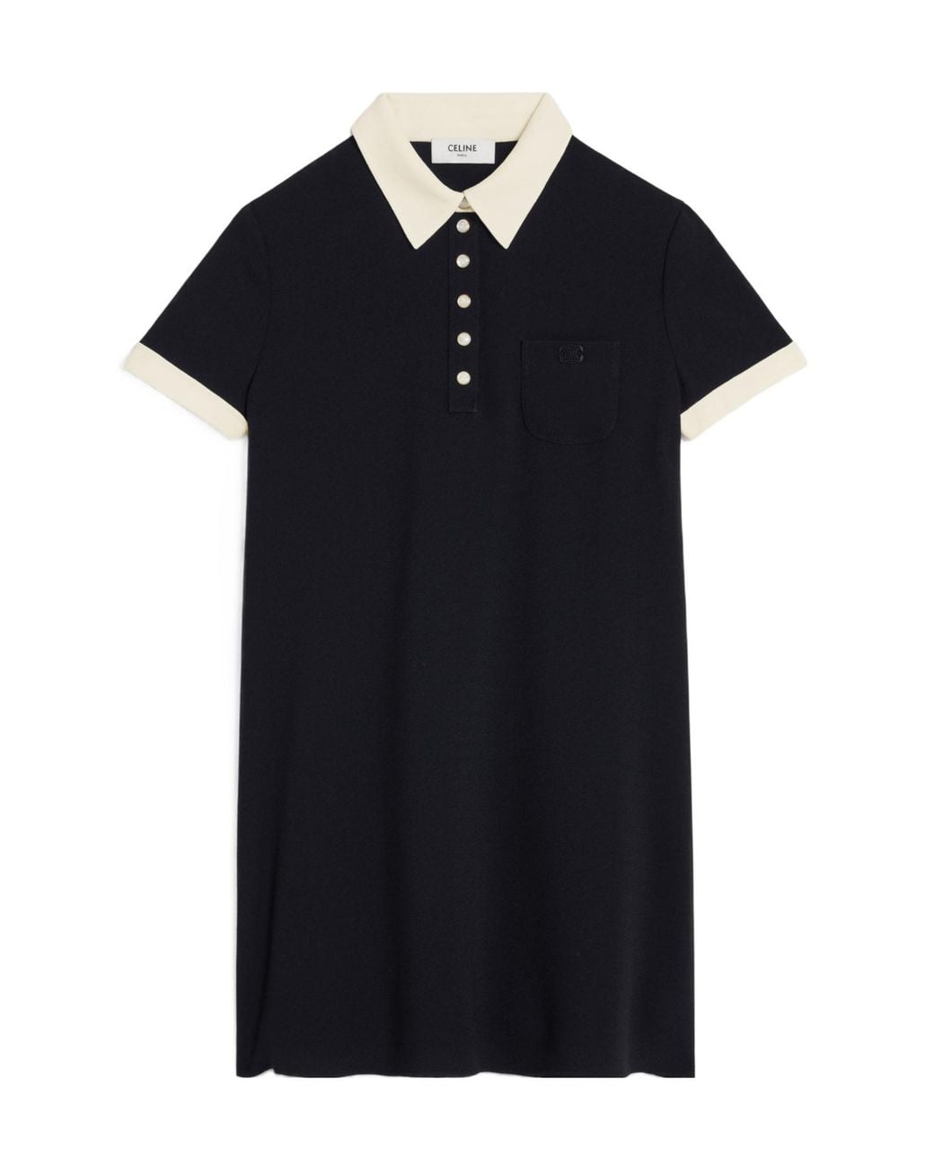 Céline Black Mini Polo Dress