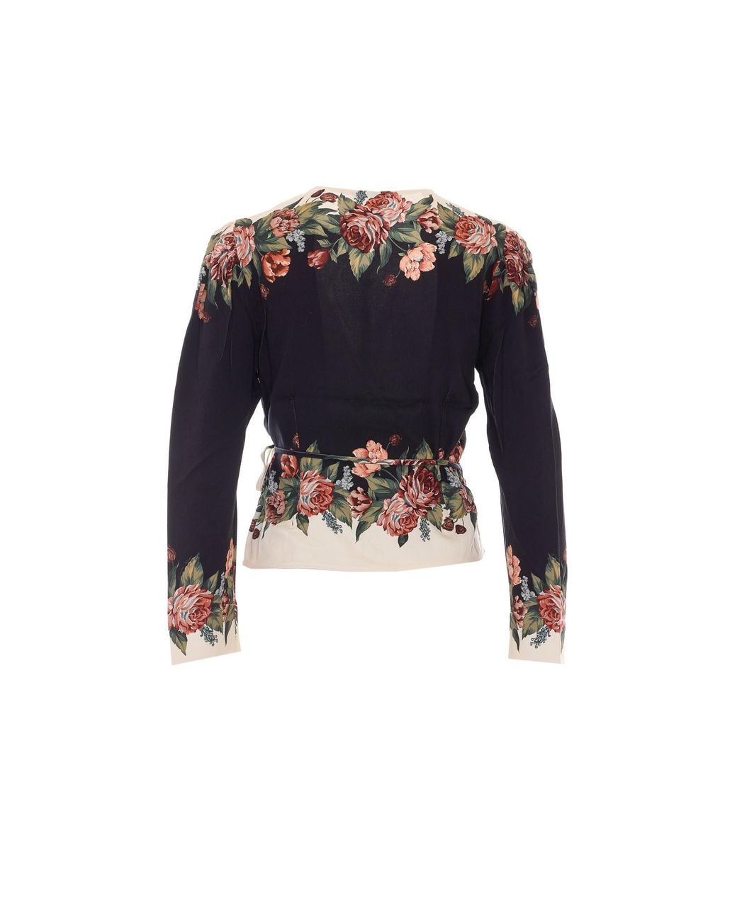 Farm Rio Multicolor Wrap Floral Blouse
