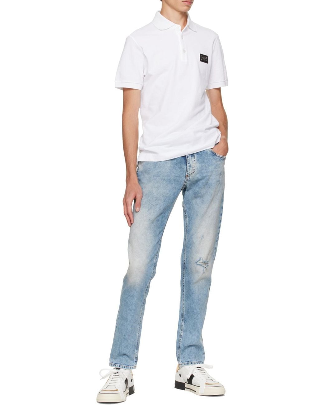 Dolce & Gabbana White 2.Zero Lace-Up Sneakers for men