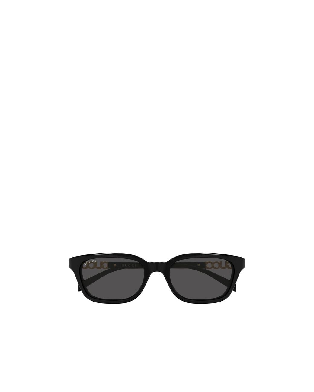 Gucci White Eyewear Rectangular-Frame Sunglasses