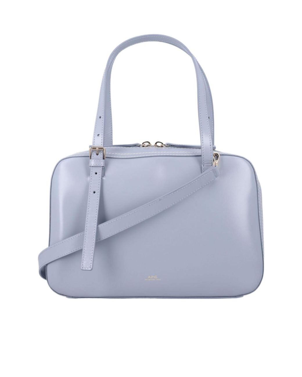 A.P.C. Blue Virginie Box Shoulder Bag