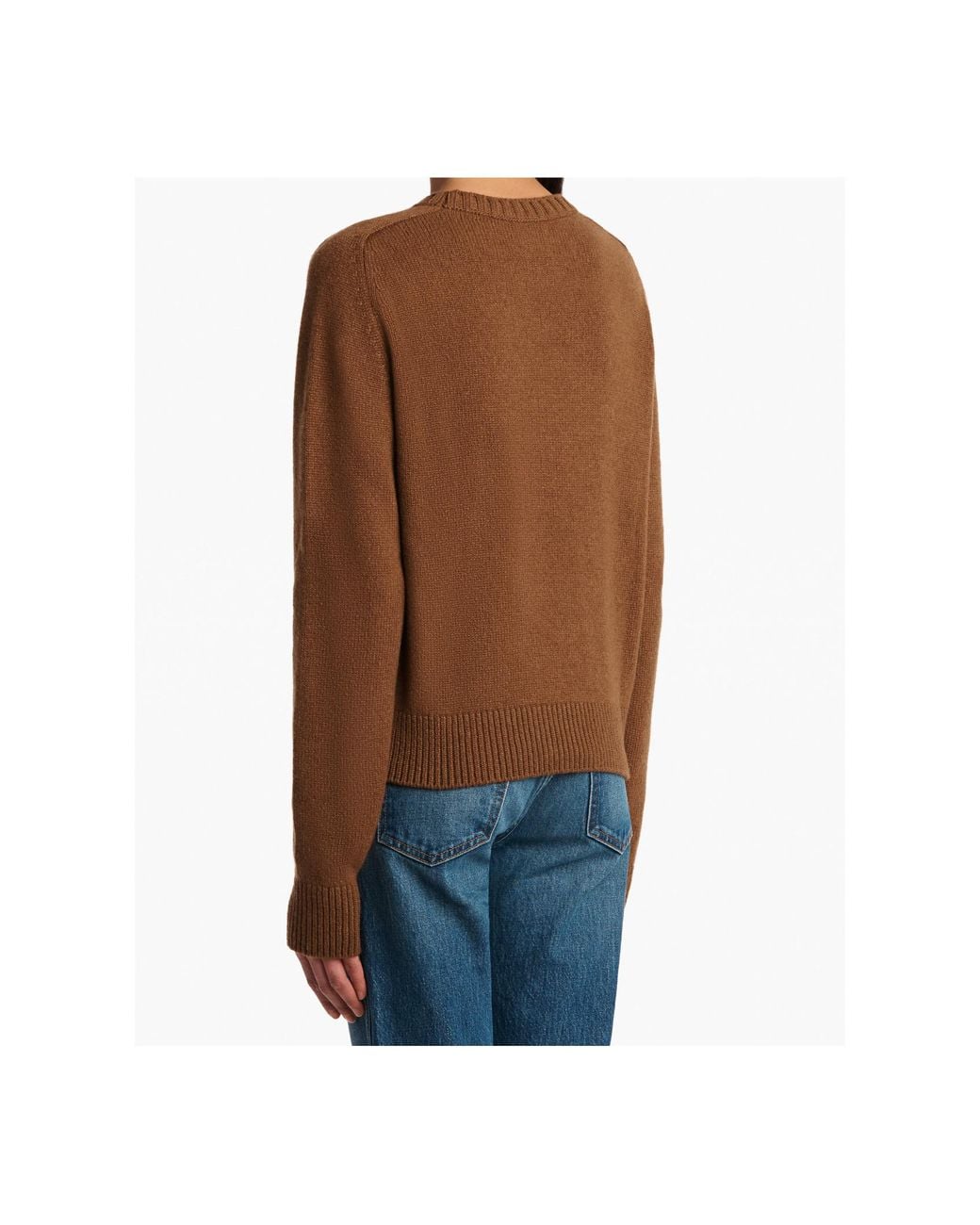 Khaite Brown Nera Crewneck Sweater