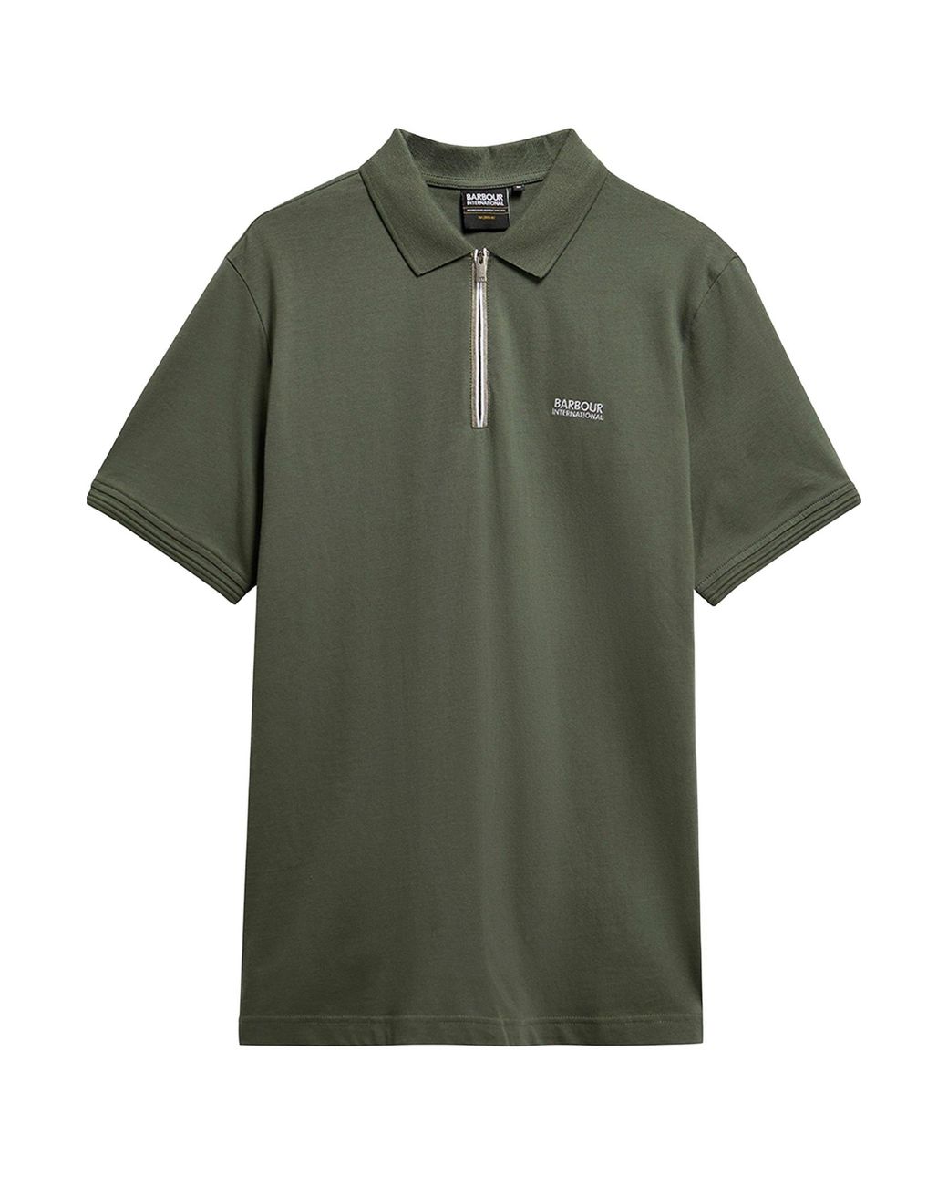 Barbour Green Short-Sleeved Polo Shirt for men