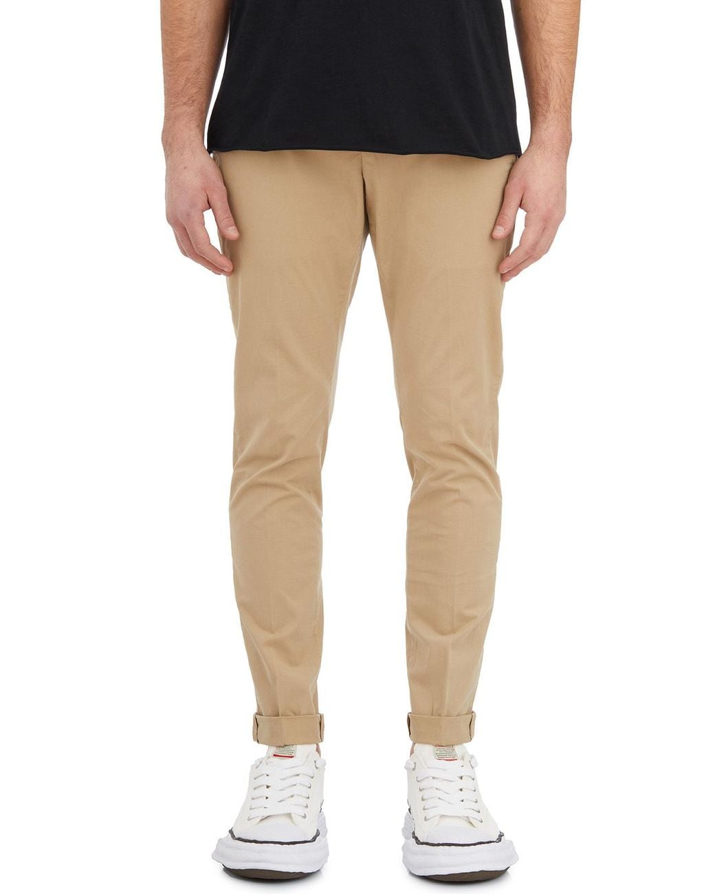 Dondup Natural Cuffed-Hem Casual Trousers for men