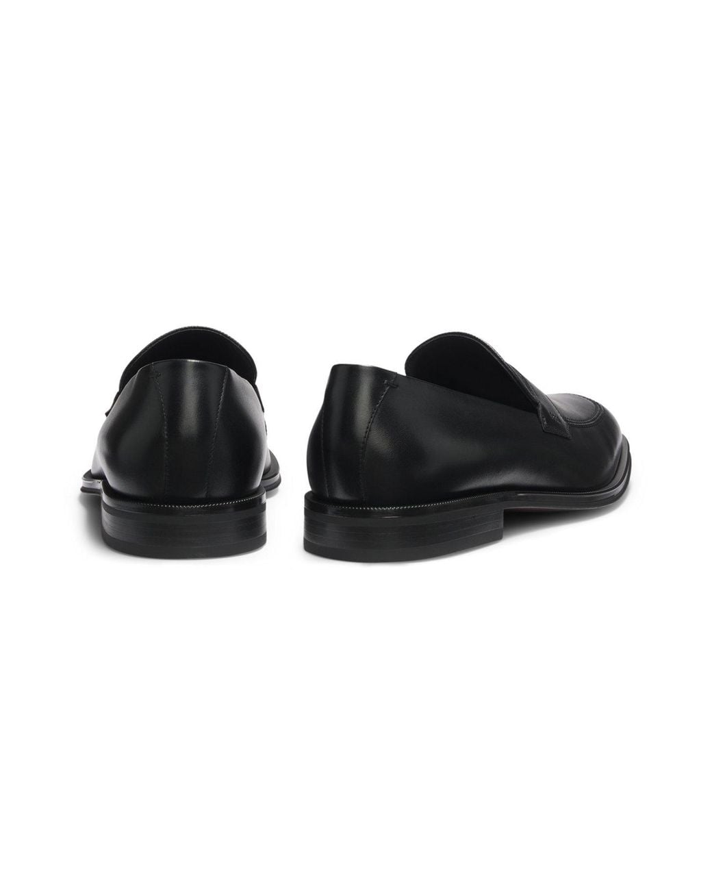 Boss Black Textured-Tongue Loafers for men