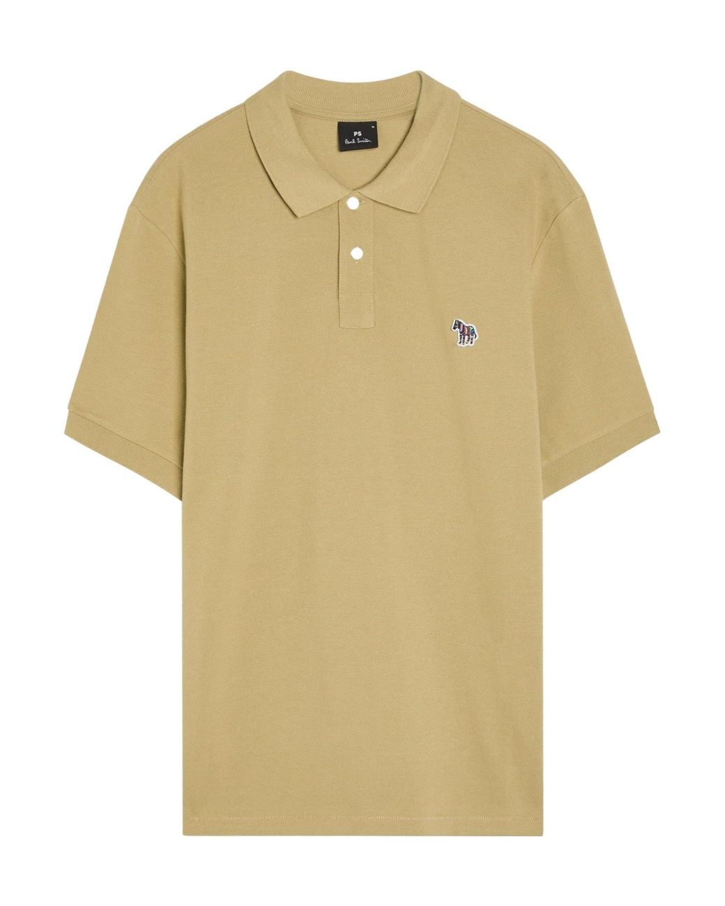 Paul Smith Yellow Logo Cotton Short-Sleeve Polo for men