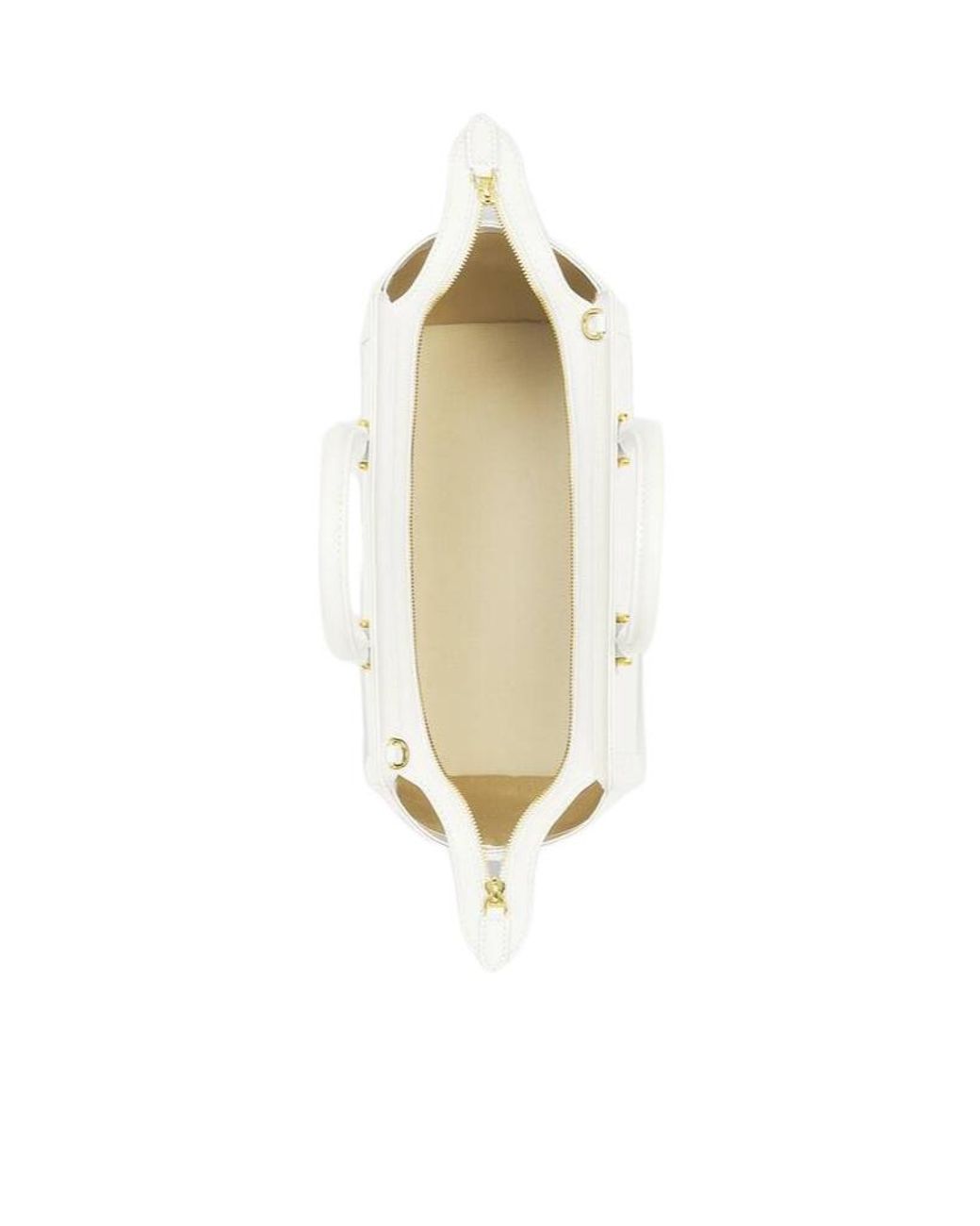 McQueen White Large Birdee Tote Bag