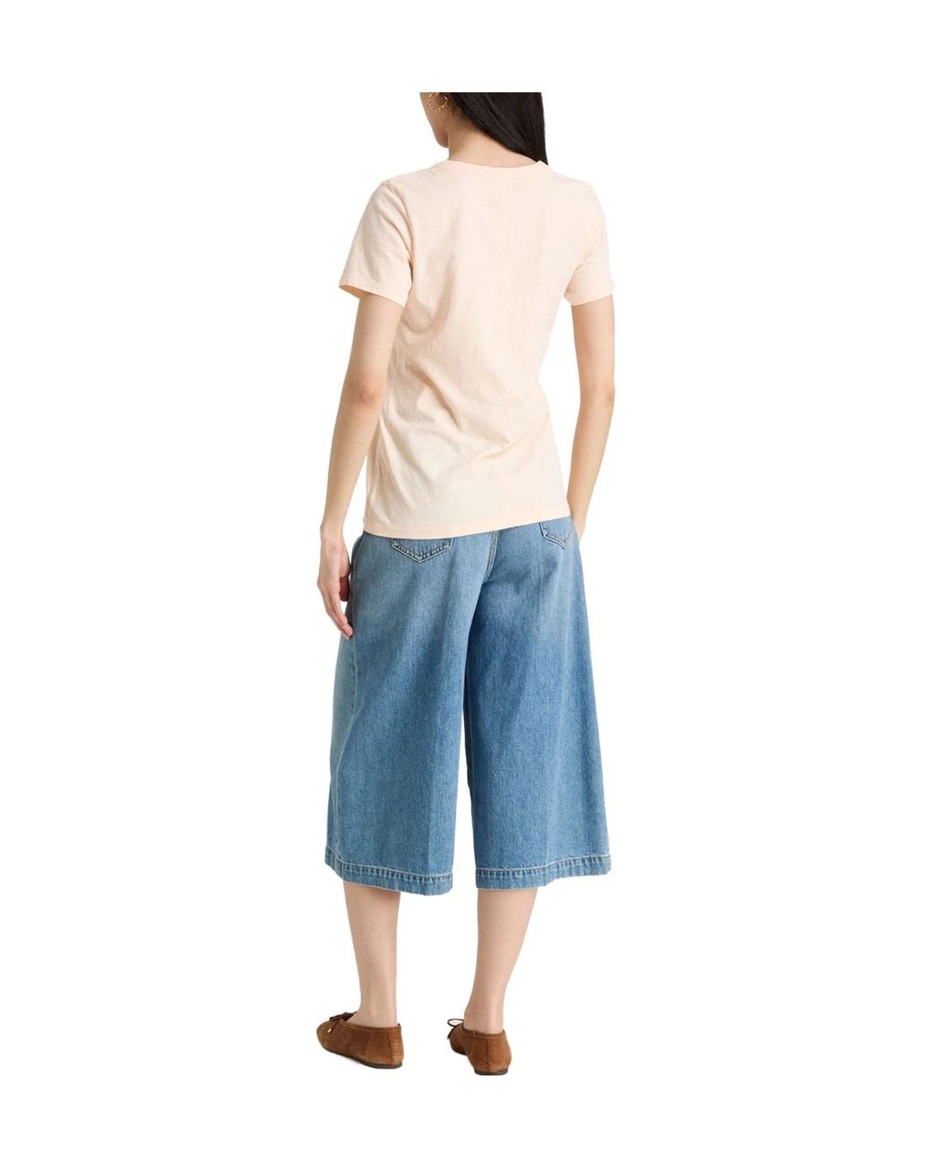 Rag & Bone Natural Solid Color T-Shirt