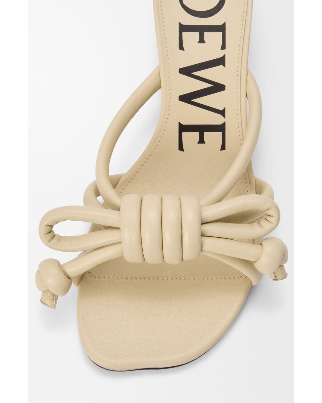 Loewe Natural Flamenco Knot Sandals