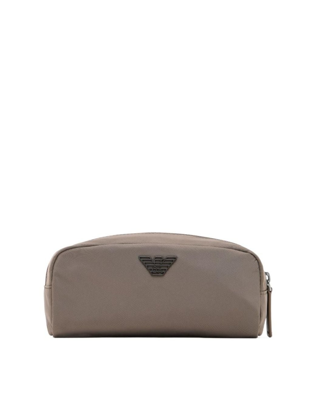Emporio Armani Gray Sustainability Toiletry Bag for men