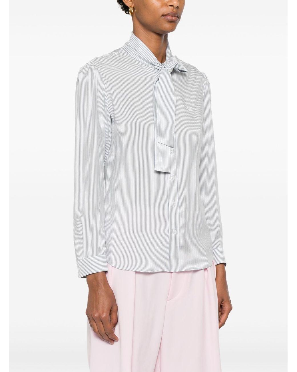 Céline White Lavalliere Mia Shirt
