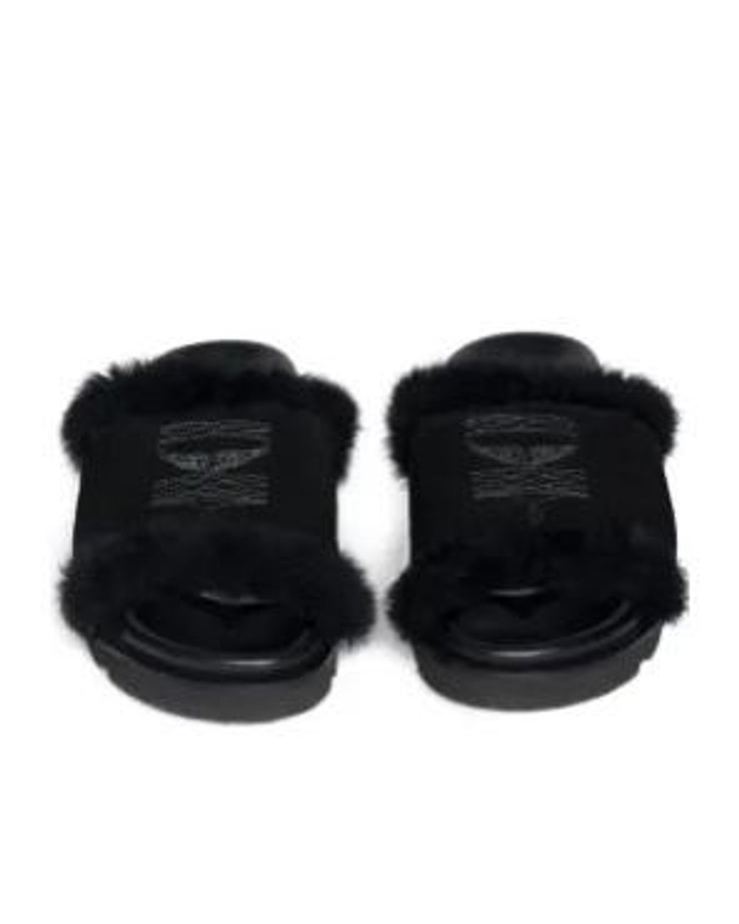 Zadig & Voltaire Black Teddy Bare Sandals