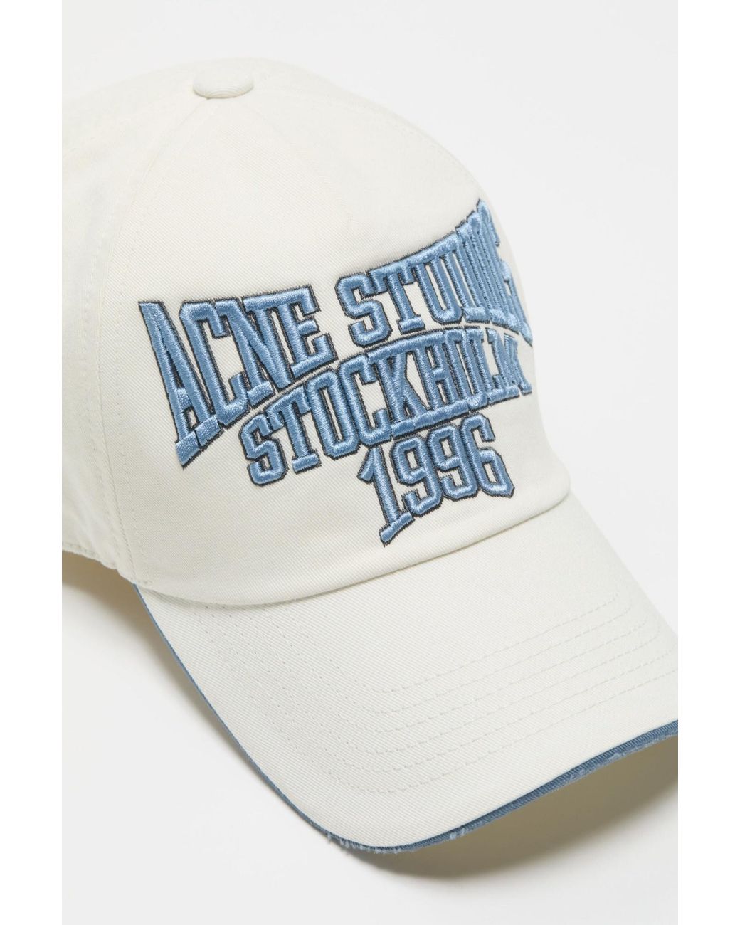 Acne Blue Embroidered Logo Hat