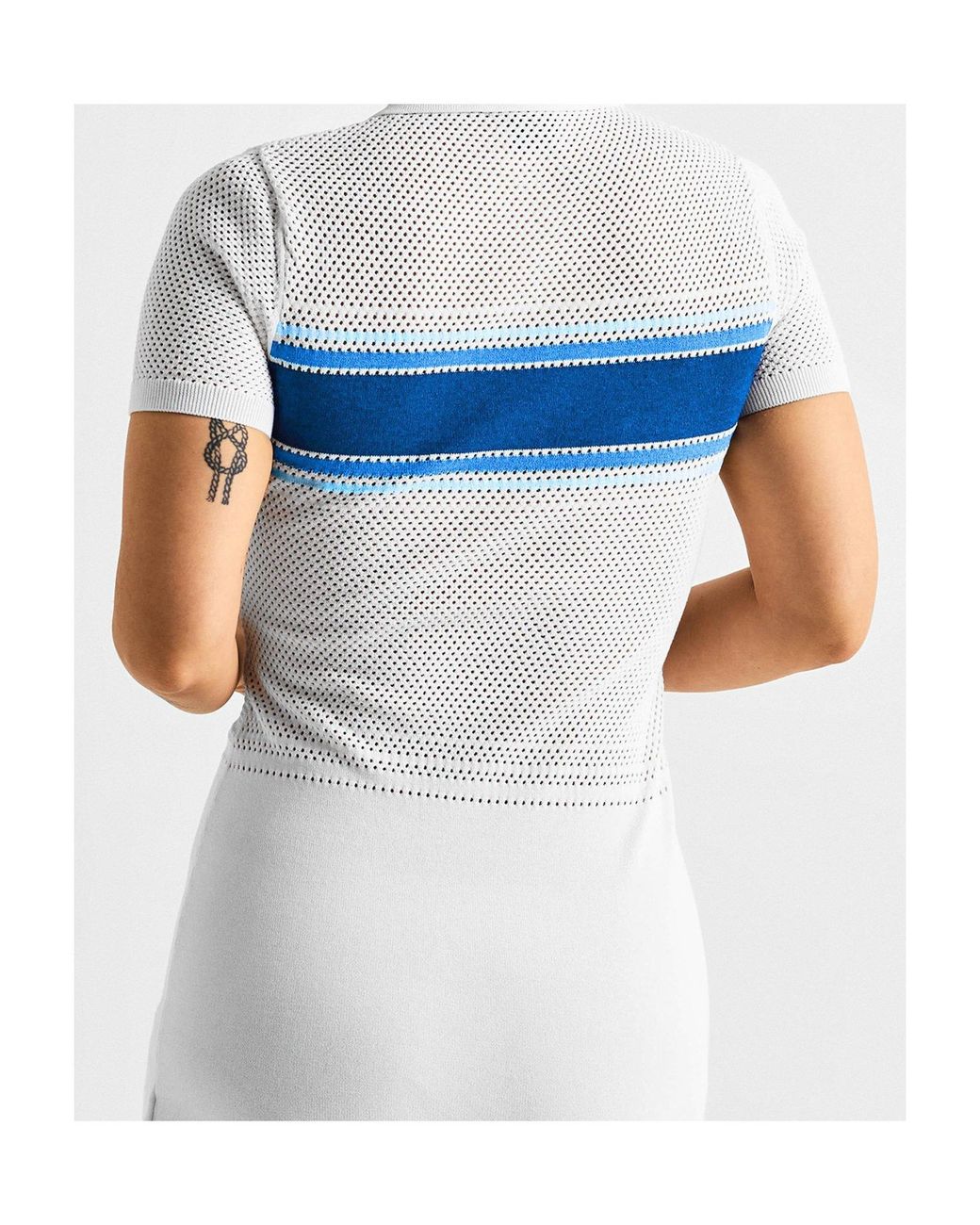 Casablanca Blue Jacq Mini Dress