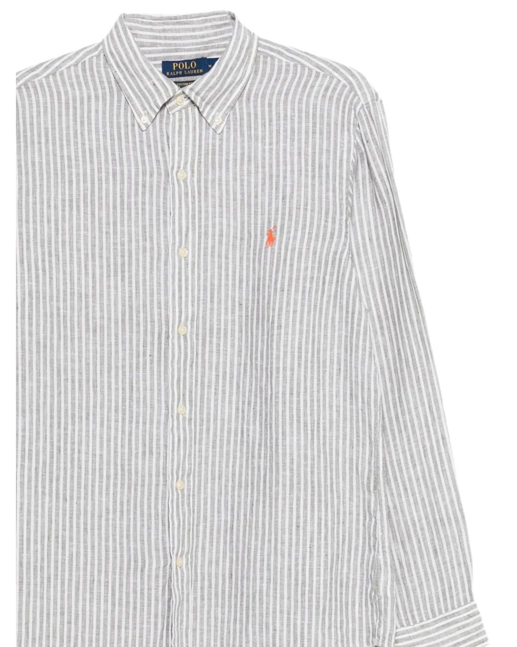 Polo Ralph Lauren White Long-Sleeved Shirt for men