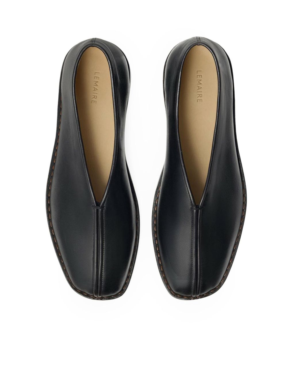 Lemaire Blue Flat Piped Slippers