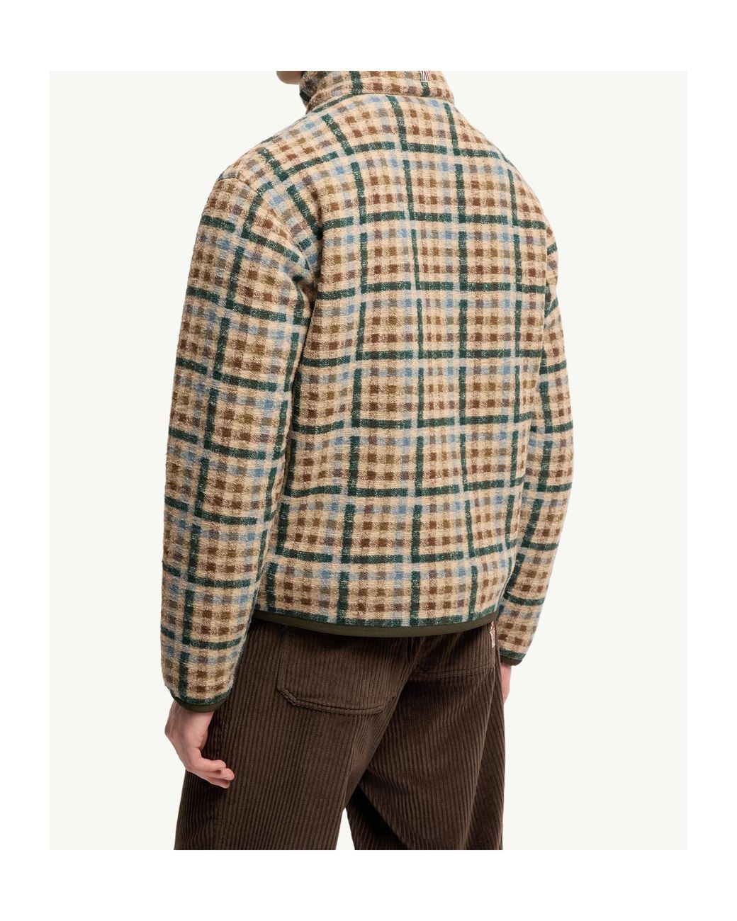Moncler Natural Reversible Teddy Zip-Up Sweatshirt for men