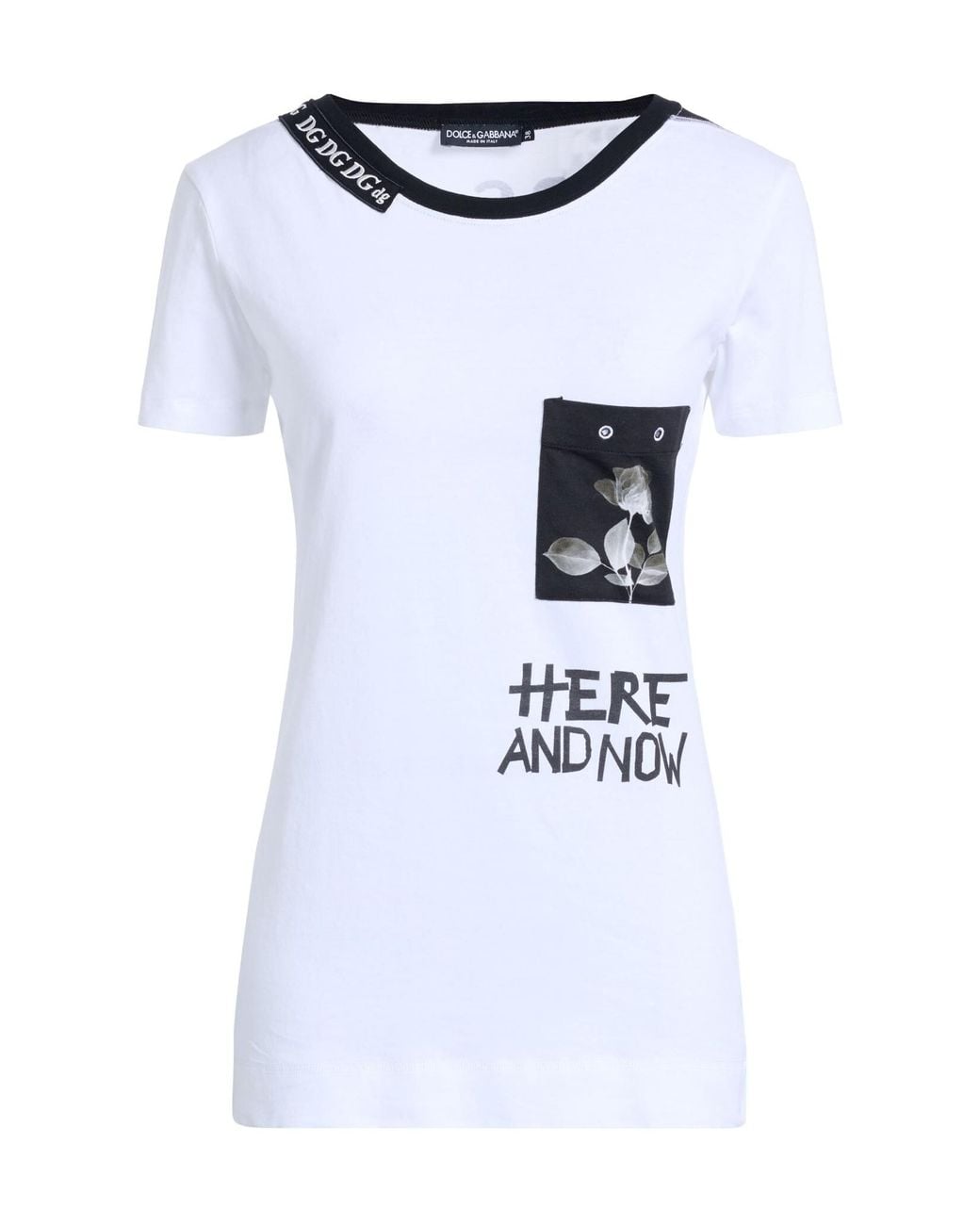 Dolce & Gabbana White Printed T-Shirt