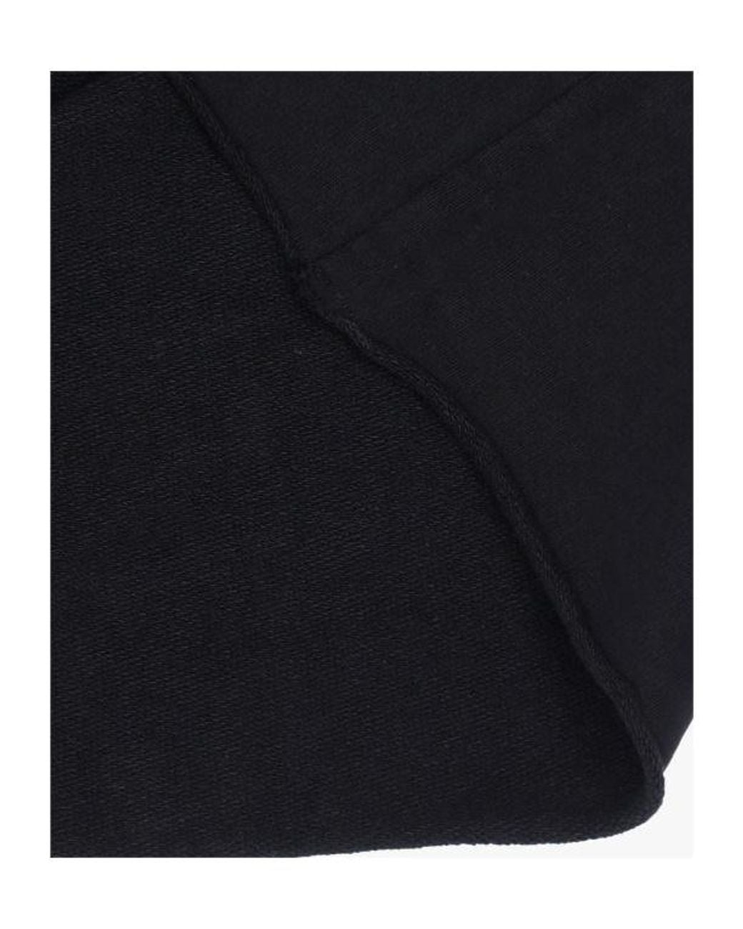 MM6 by Maison Margiela Black Drawstring Raw-Hem Hoodie