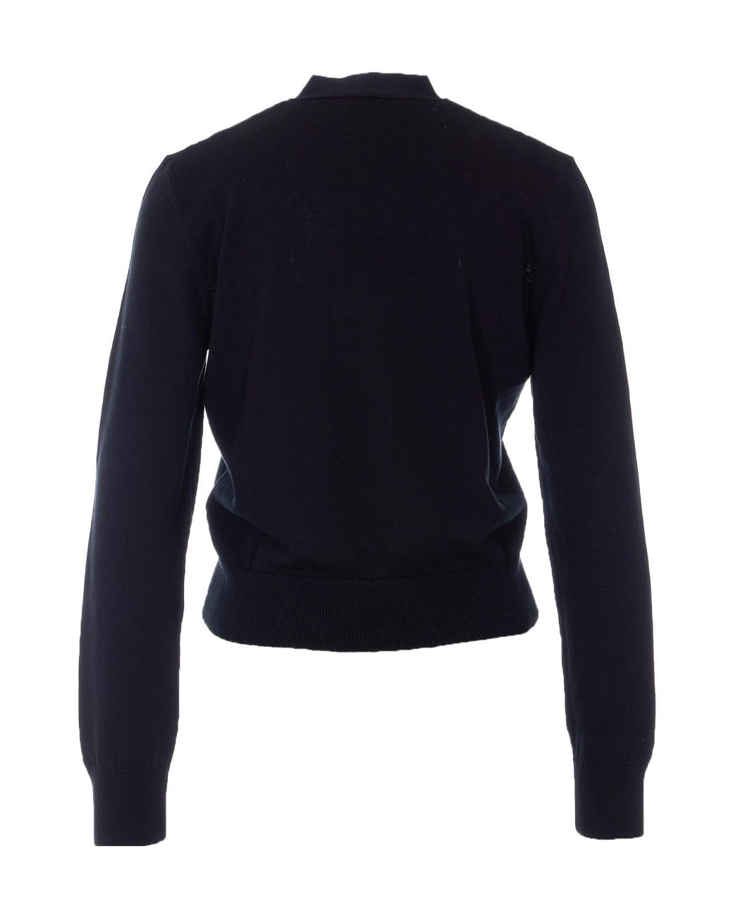 A.P.C. Blue Logo Intarsia Cardigan