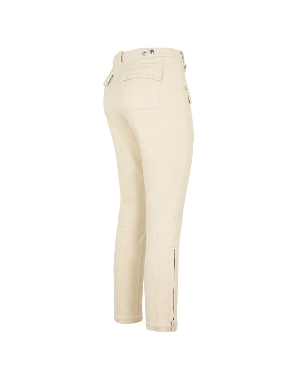 Acne Natural Slim-Fit Casual Pants
