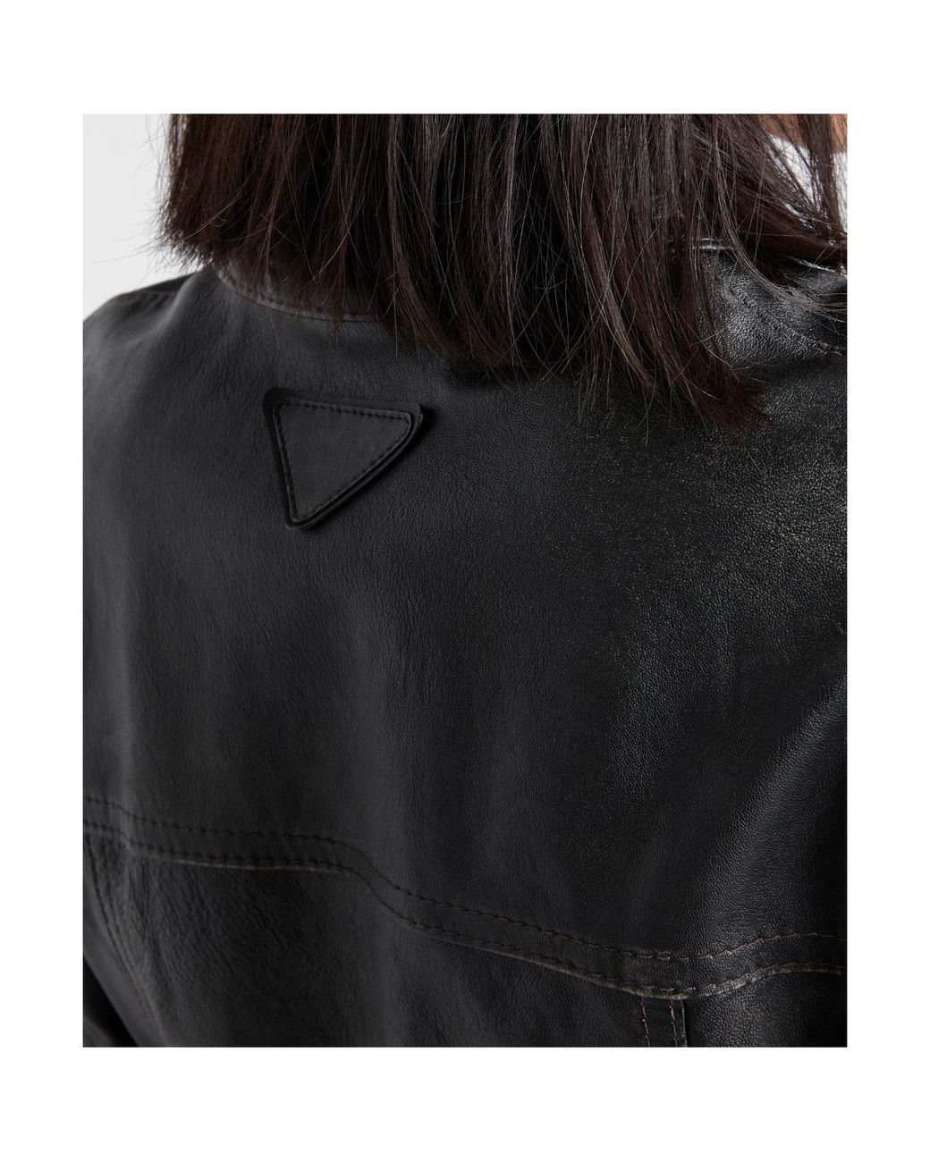 Prada Black Nappa Leather Jacket