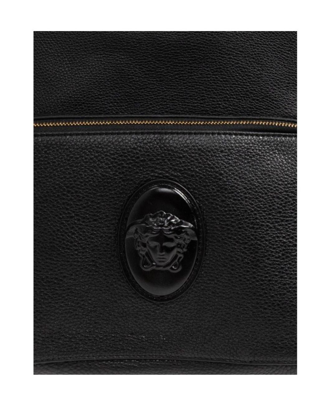 Versace Black Lou Medusa Backpack for men