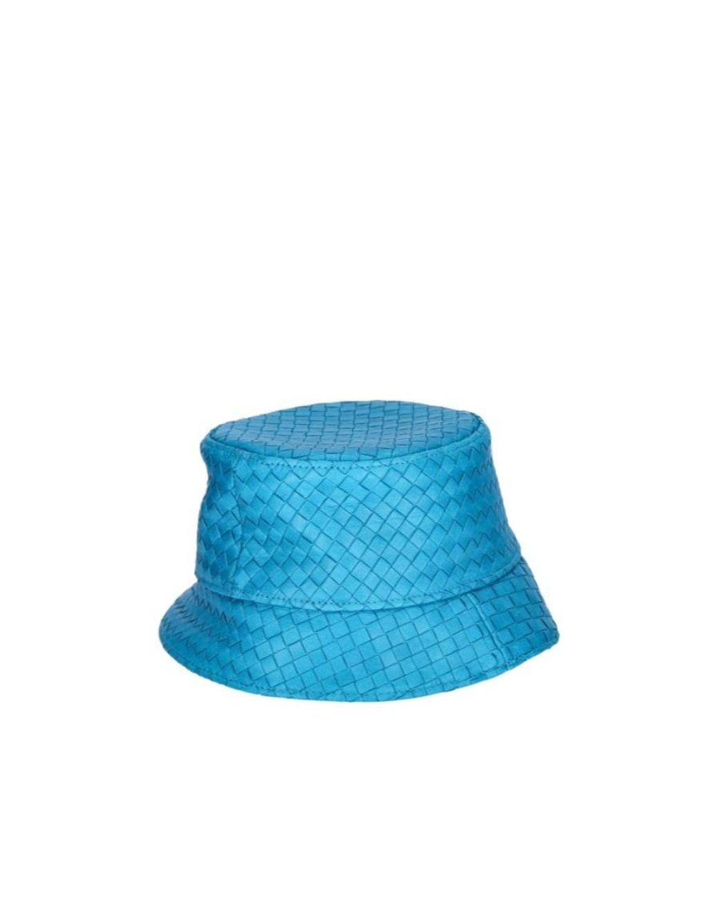 Bottega Veneta Blue Soft Nappa Leather Cap