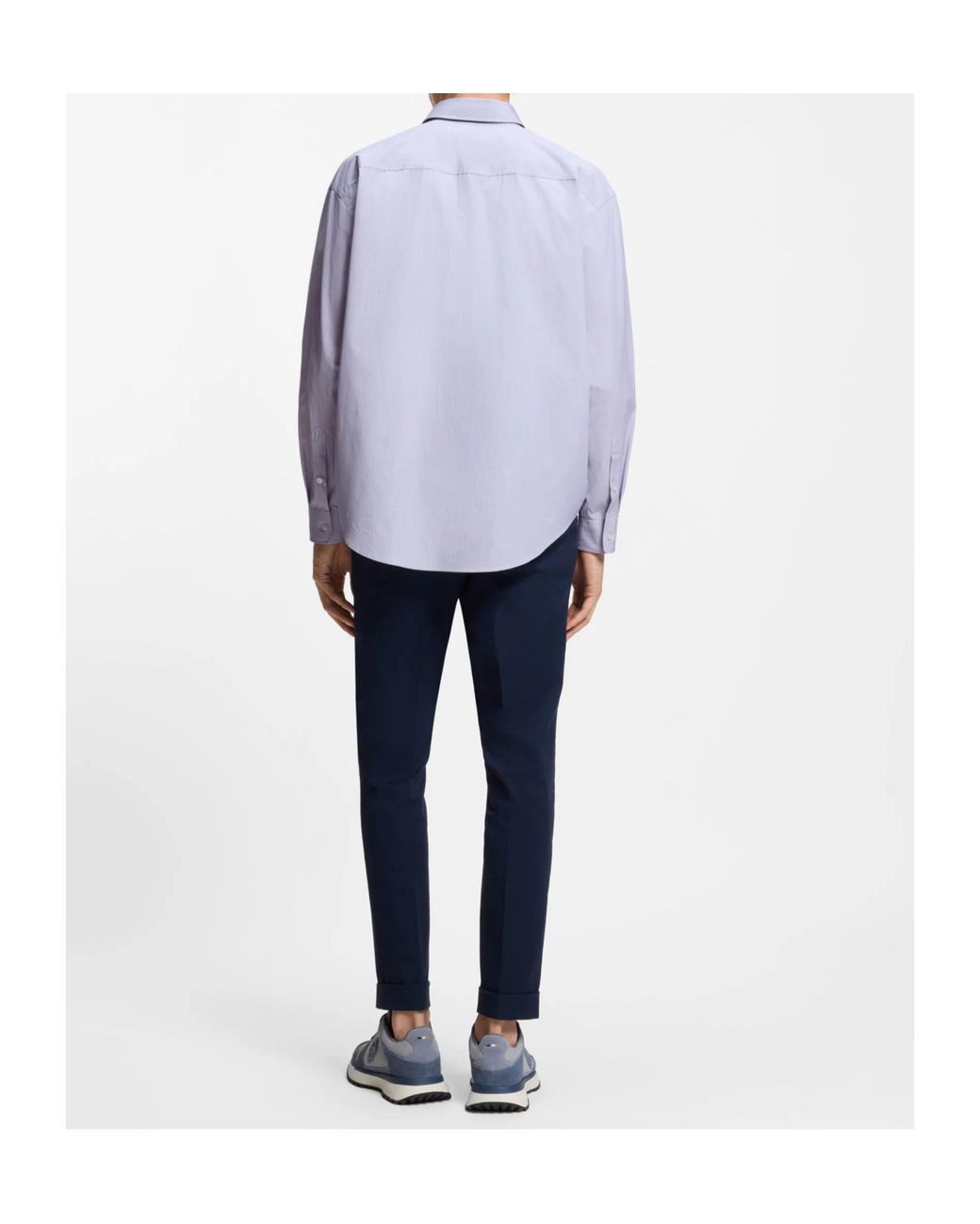 Boss Purple Relaxed-Fit Shirt for men