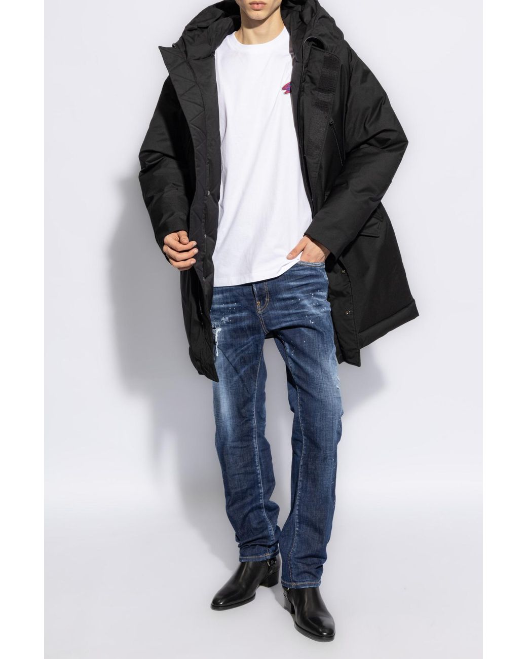 DSquared² Blue Mid-Rise Slim Jeans for men