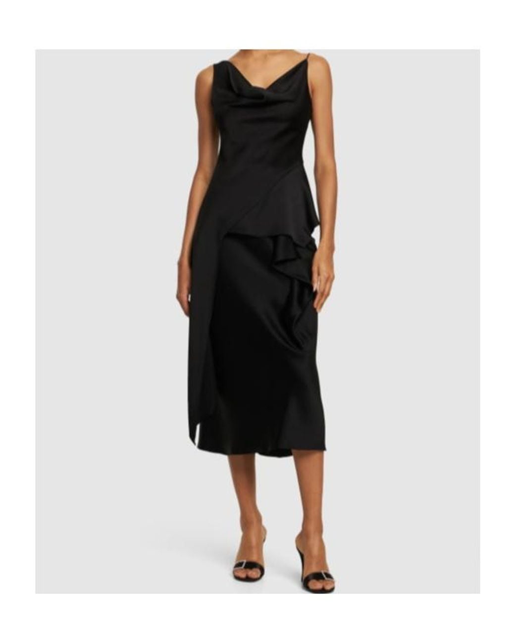 Jonathan Simkhai Black Blane Pleated Detail Skirt