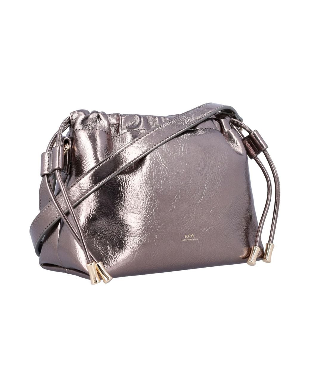 A.P.C. Gray Ninon Mini Shoulder Bag