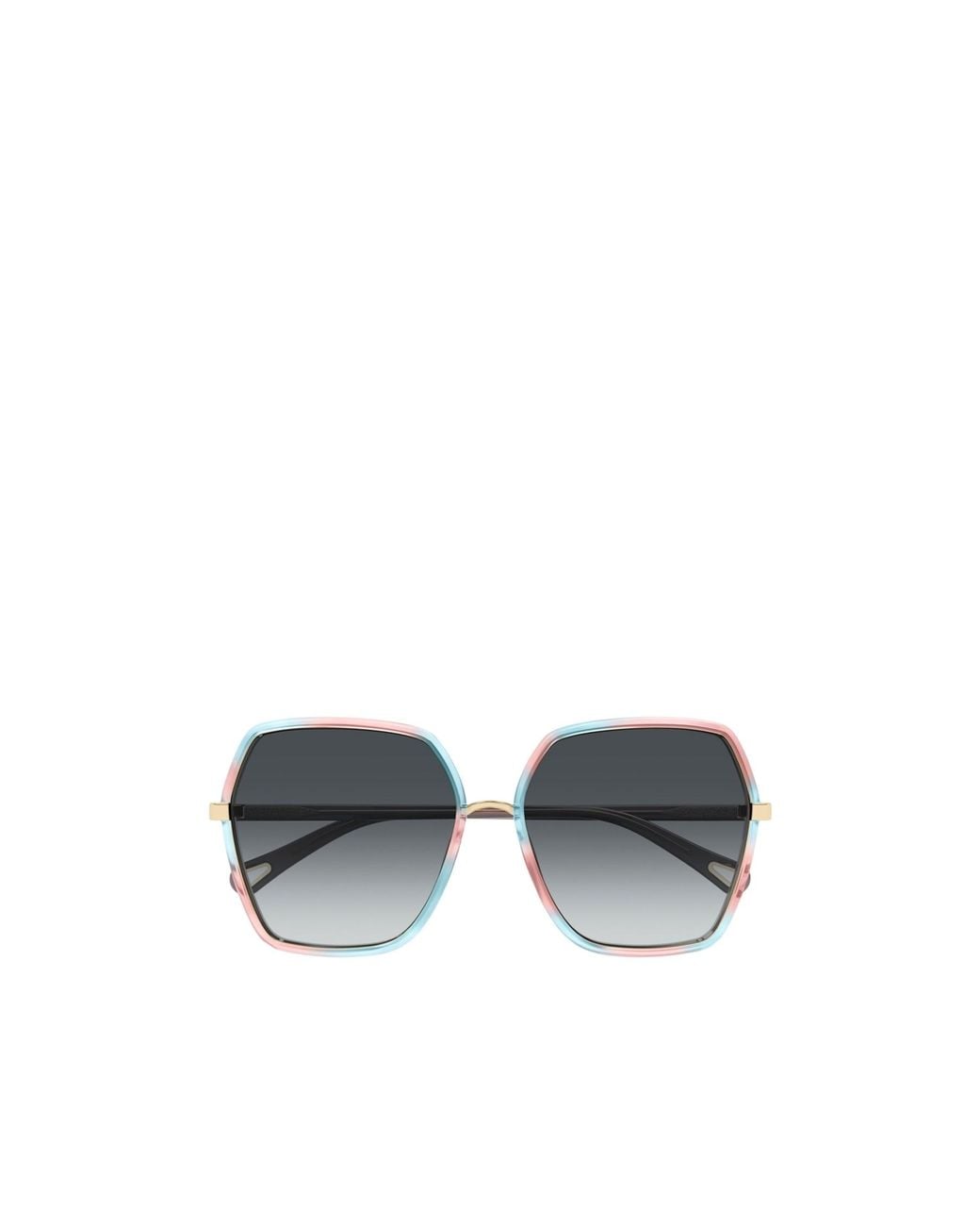 Chloé Blue Chloé Eyewear Geometric Frame Sunglasses
