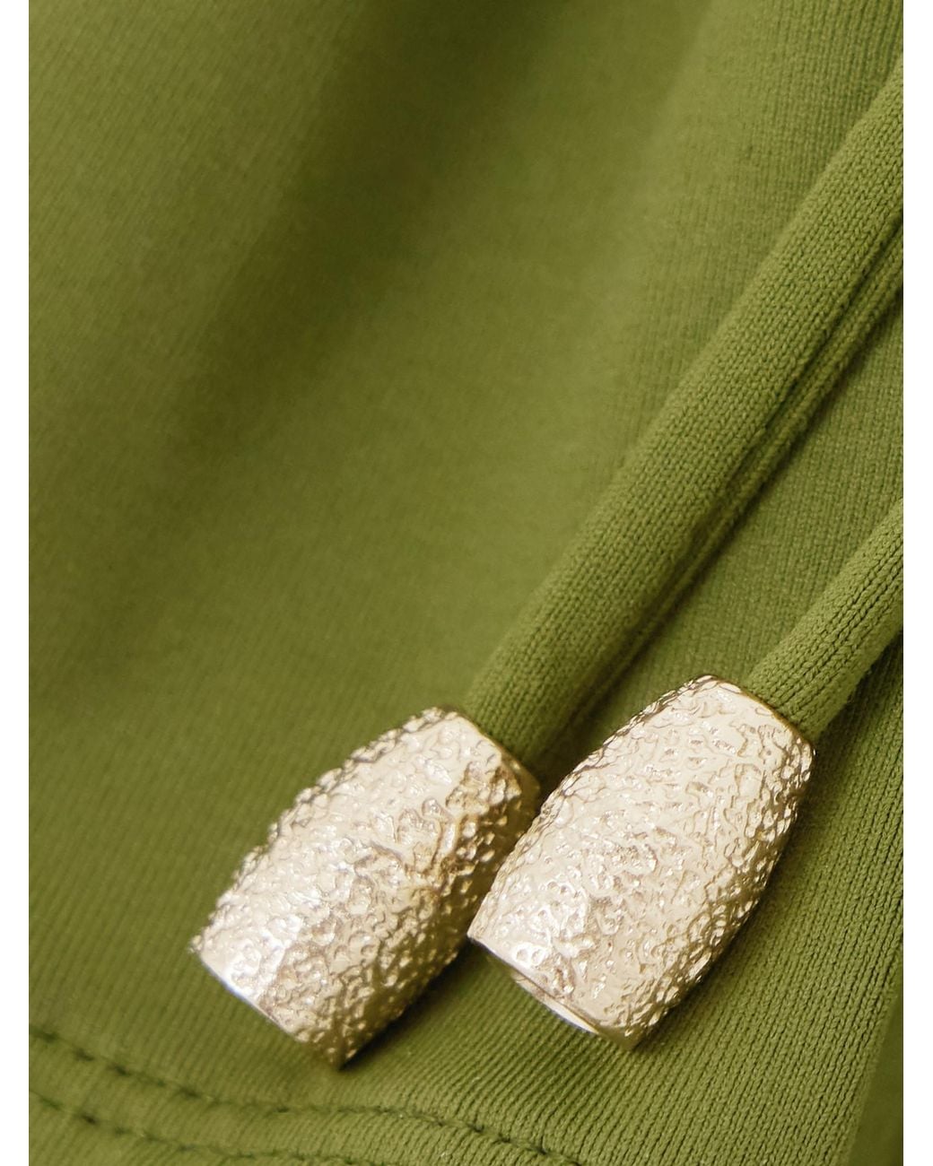 Eres Green Bead Embellished Bikini Top